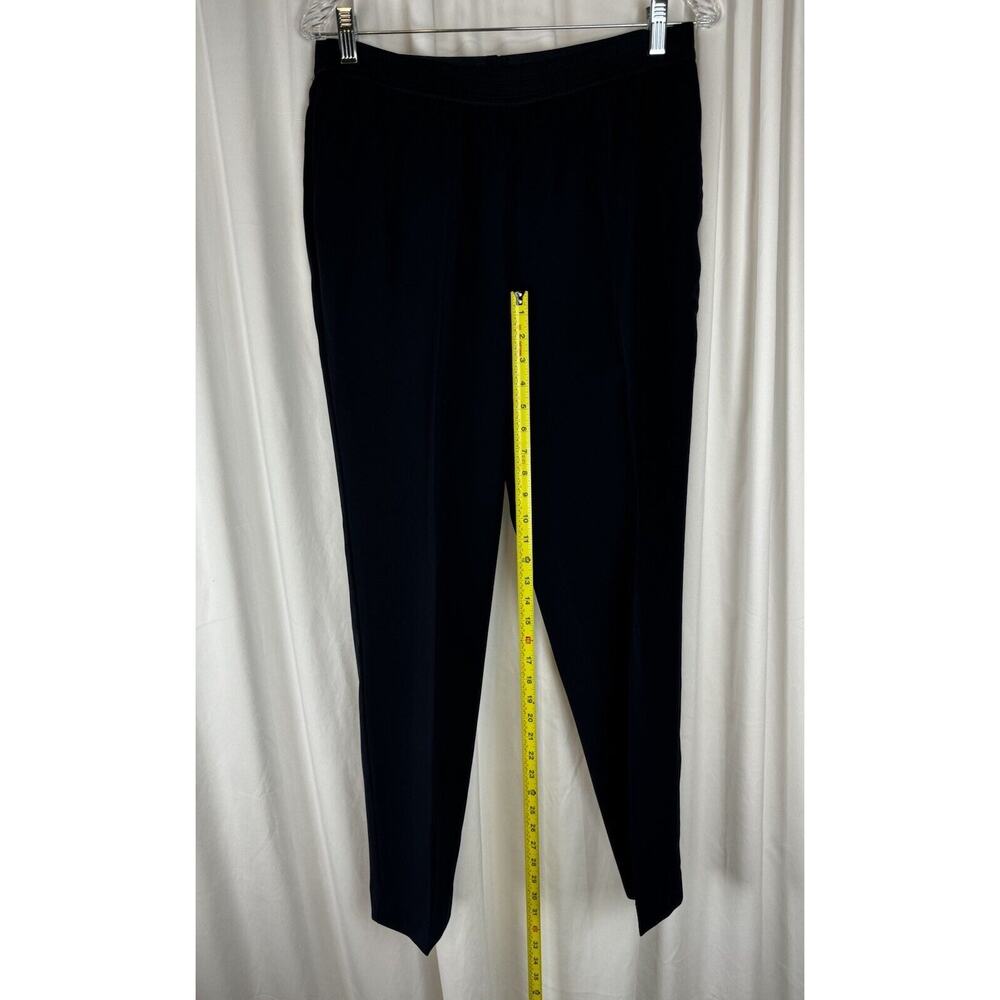 Ann Taylor Elastic Waist Dress Trousers Navy Blue 8 Professional 55-05 - Picture 9 of 16